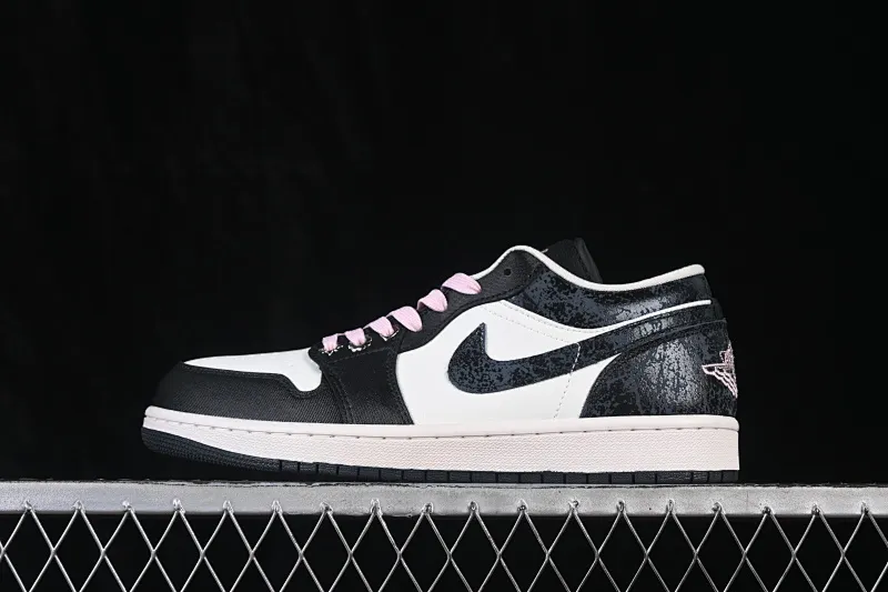 All categories Air Jordan Jordan series basketball shoes Air Jordan 1 Low Air Jordan 1 Low AJ1 Joe 1 burst pattern black and white low-top retro culture basketball shoes II0595-001